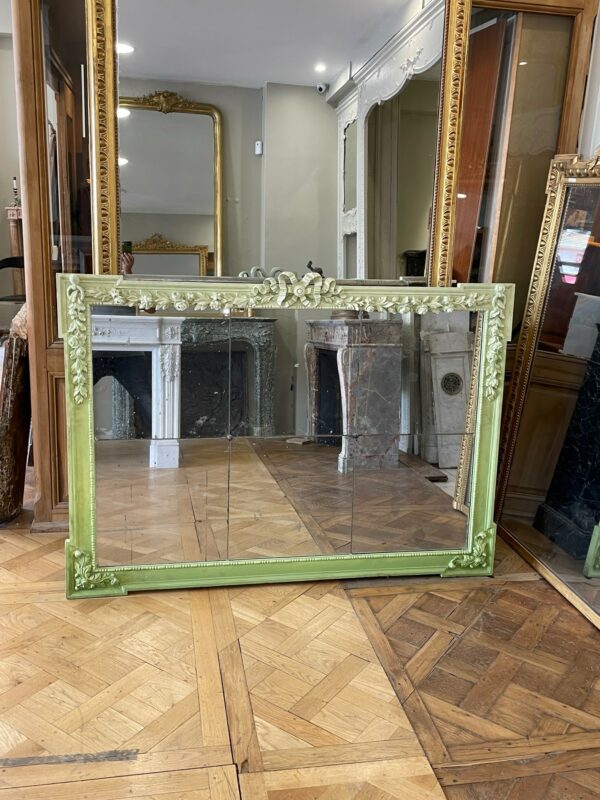 miroir ancien de cheminée de style Louis XVI