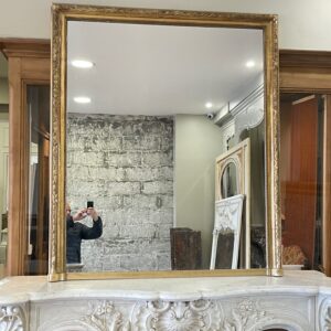 Miroir doré De Cheminée