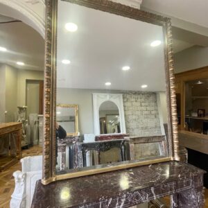 miroir doré ancien de cheminée